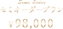 セミオーダープラン ¥98,000